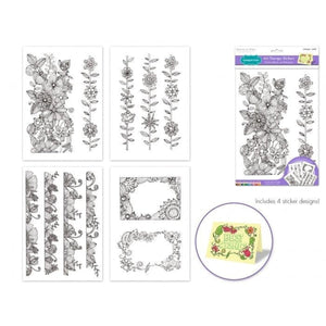 ART THERAPY STICKERS ORNATE BORDERS - Kids Party Craft