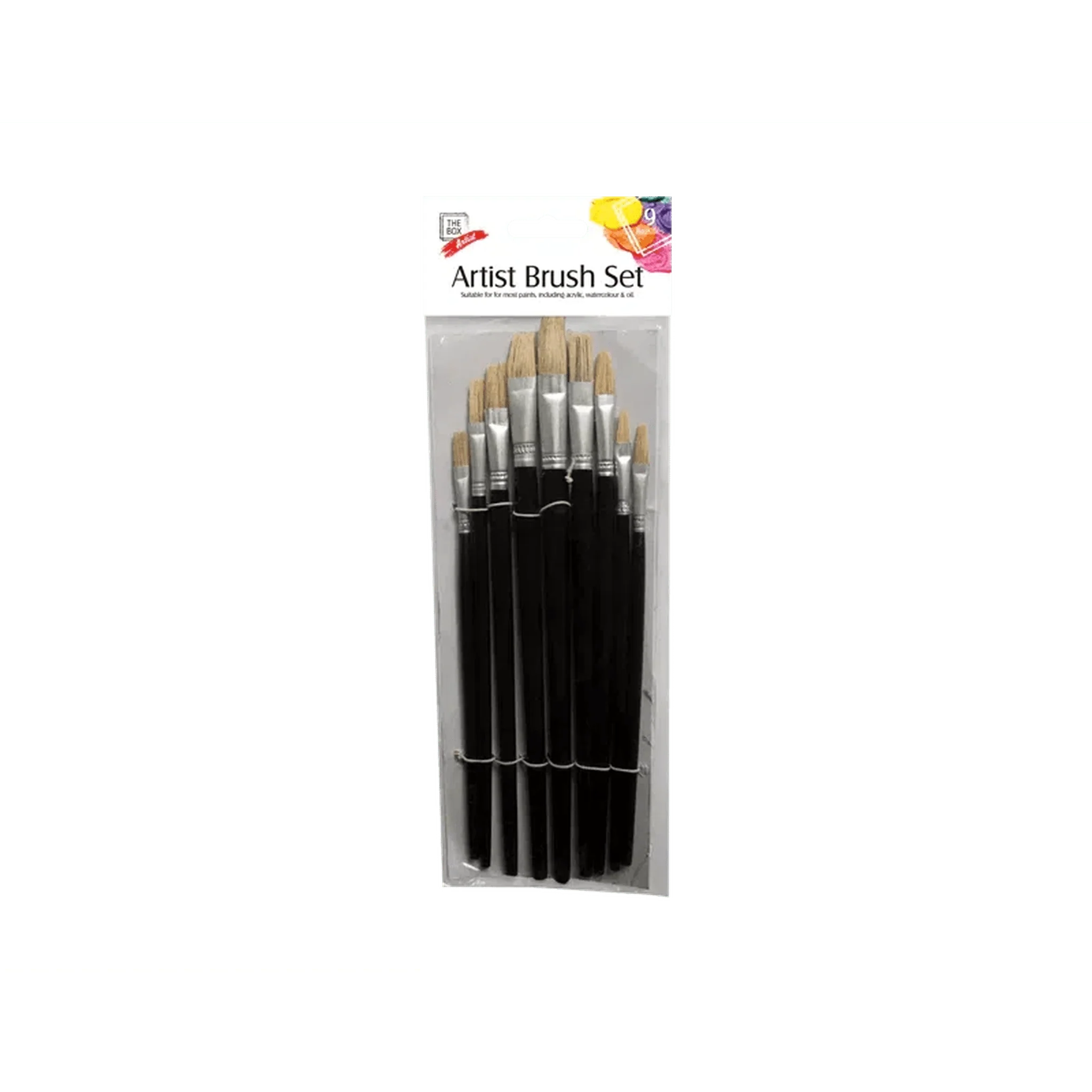 Artist Brushes - 9 Pack - Kids Party Craft