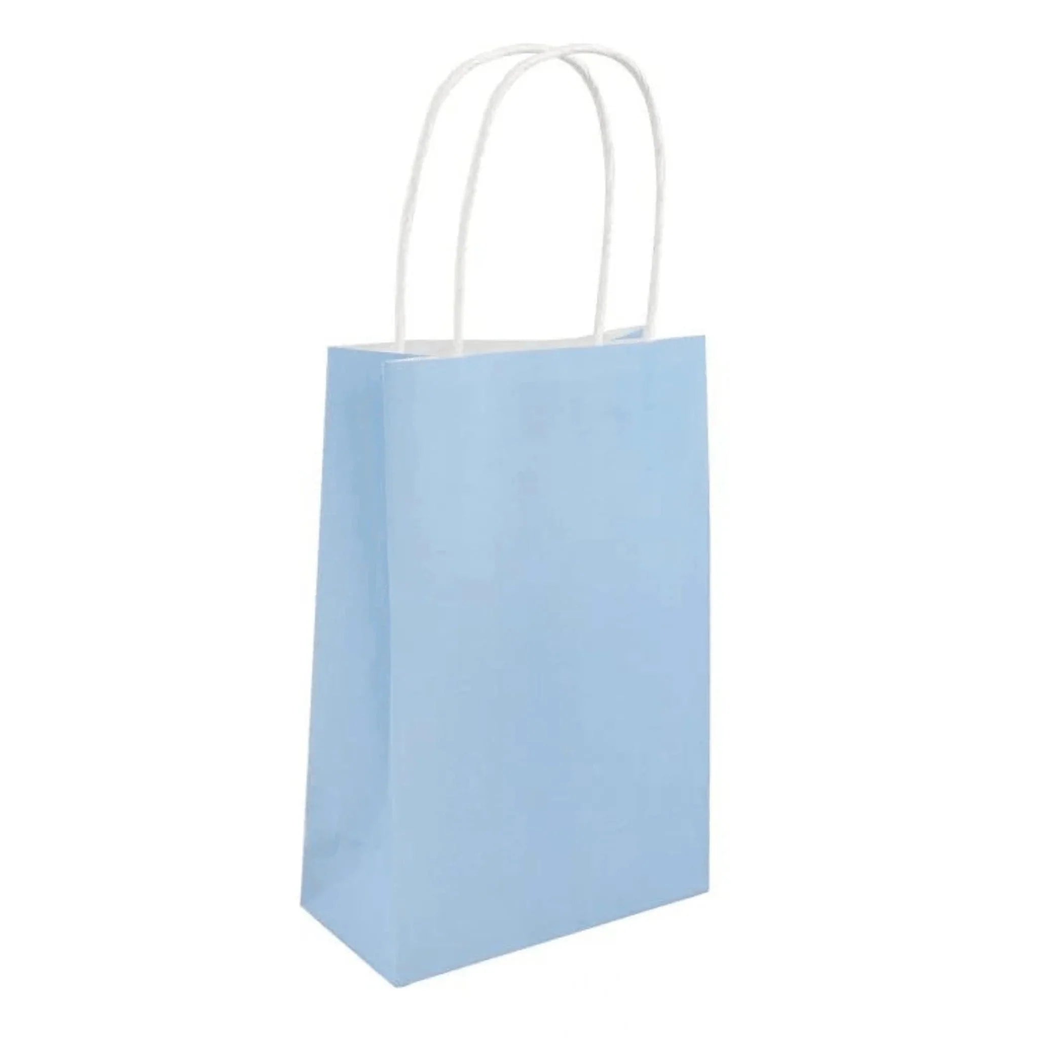 Baby Blue Paper Party Bags - Kids Party Craft