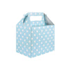 Baby Blue Polka Dot Party Food Boxes - Kids Party Craft