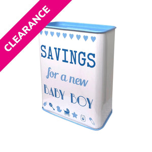 Baby Boy Money Saving Tin - Kids Party Craft