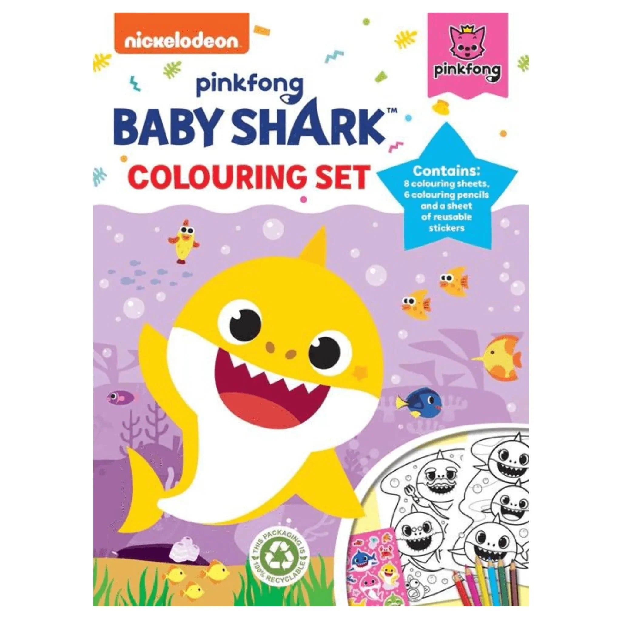 Baby Shark Colouring Set - Kids Party Craft