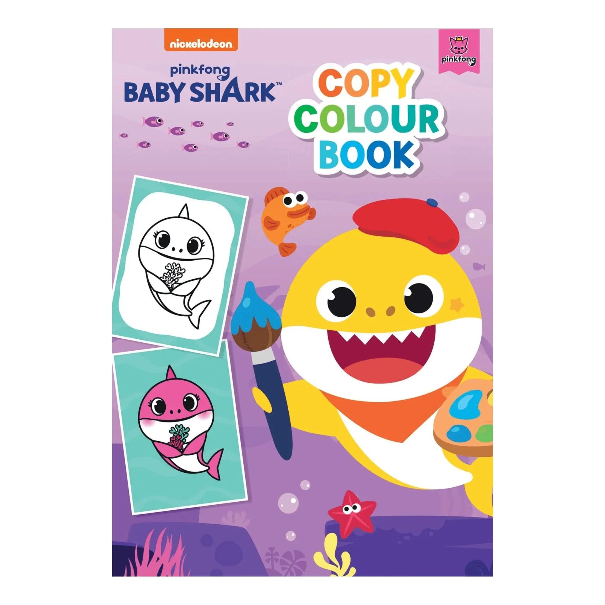 Baby Shark Copy Colour Book - Kids Party Craft