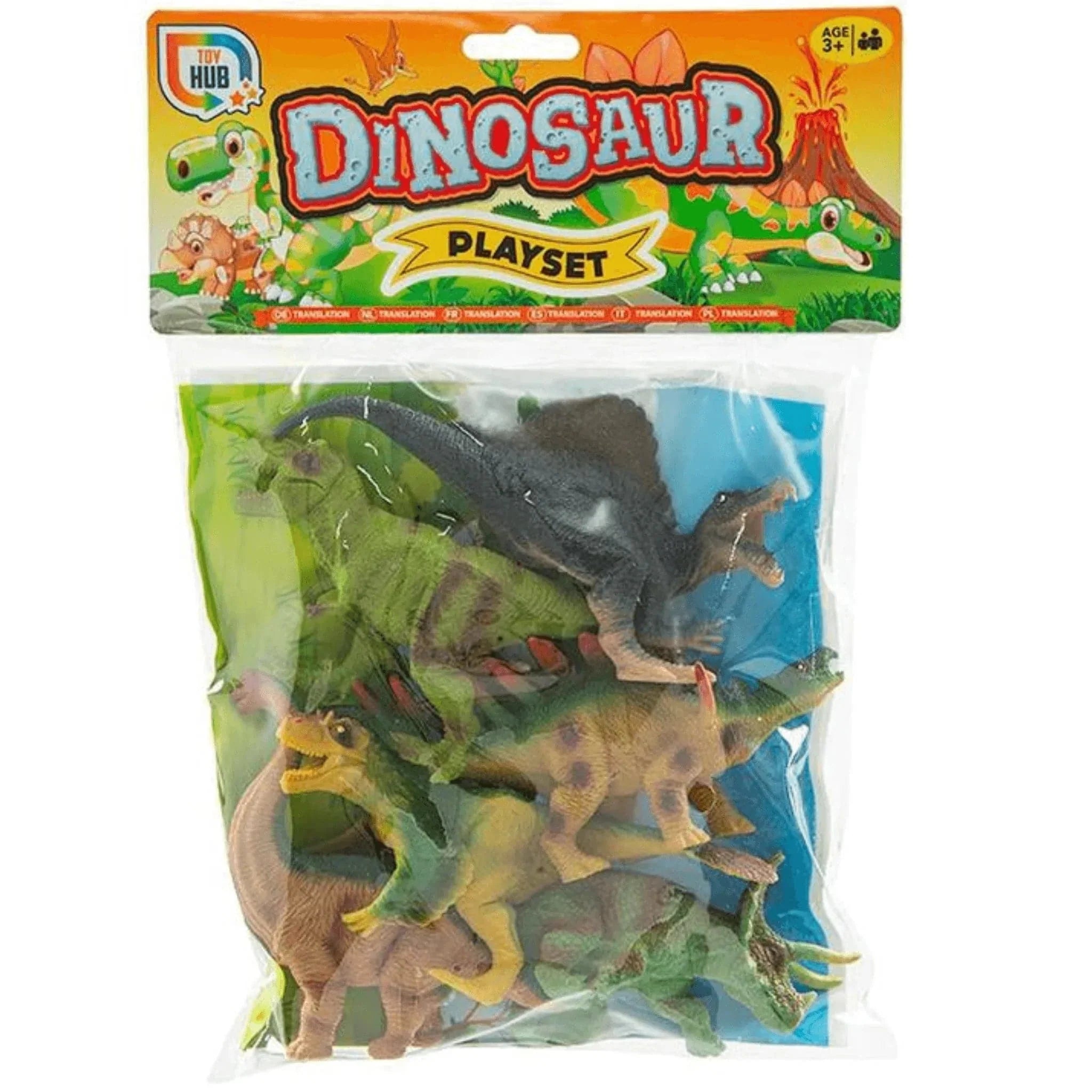 Bag Of 6" Dinosaur Play Set - Kids Party Craft