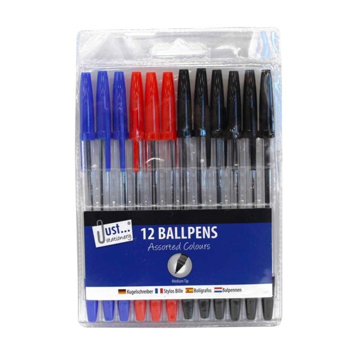 Ballpoint Pens Set (12 Assorted) - Kids Party Craft