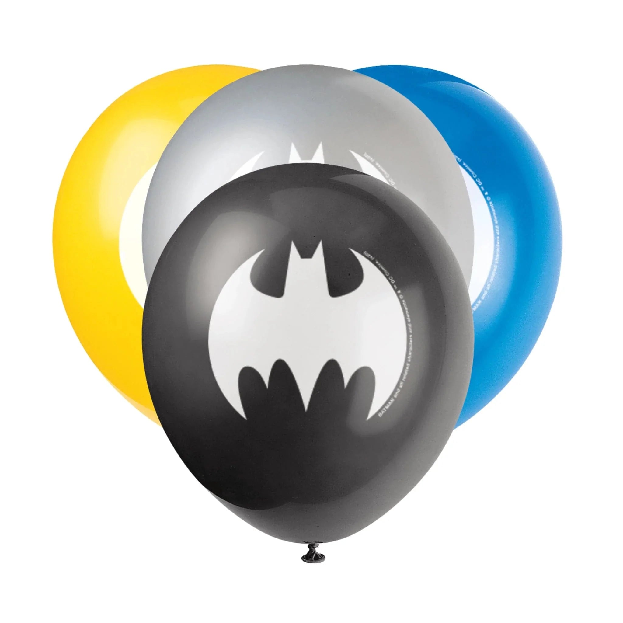 Batman 12" Latex Balloon 8pk - Kids Party Craft