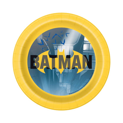 Batman 7" Dessert Plates 8pk - Kids Party Craft