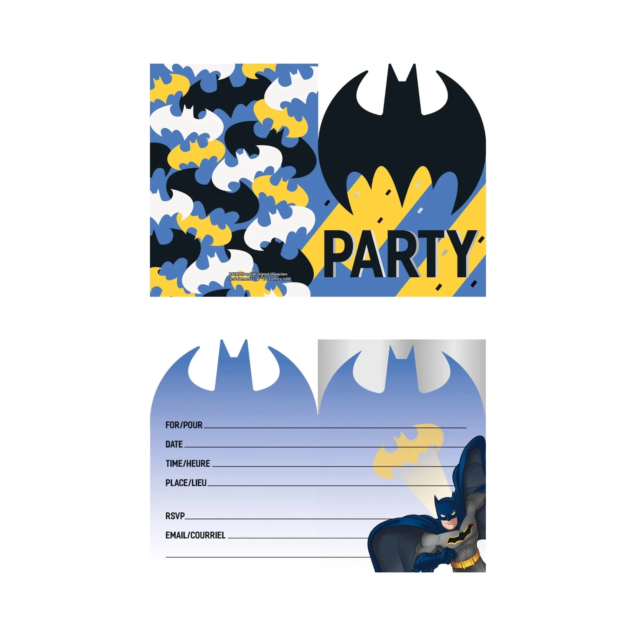 Batman Birthday Party Invitations 8pk - Kids Party Craft