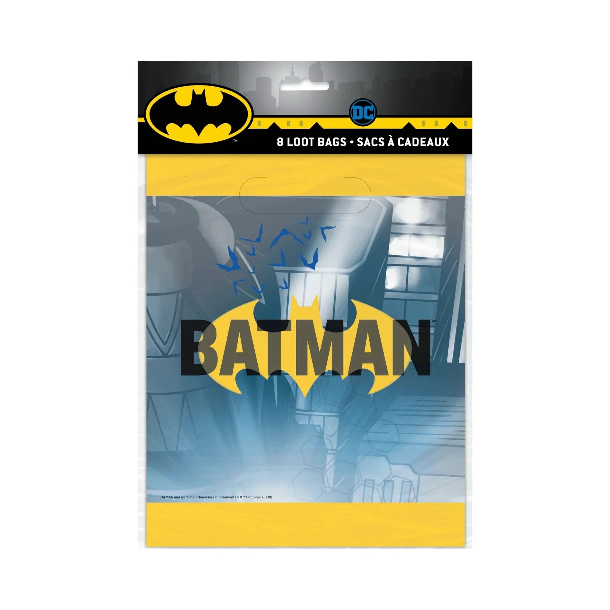 Batman Party Loot Bags 8pk - Kids Party Craft