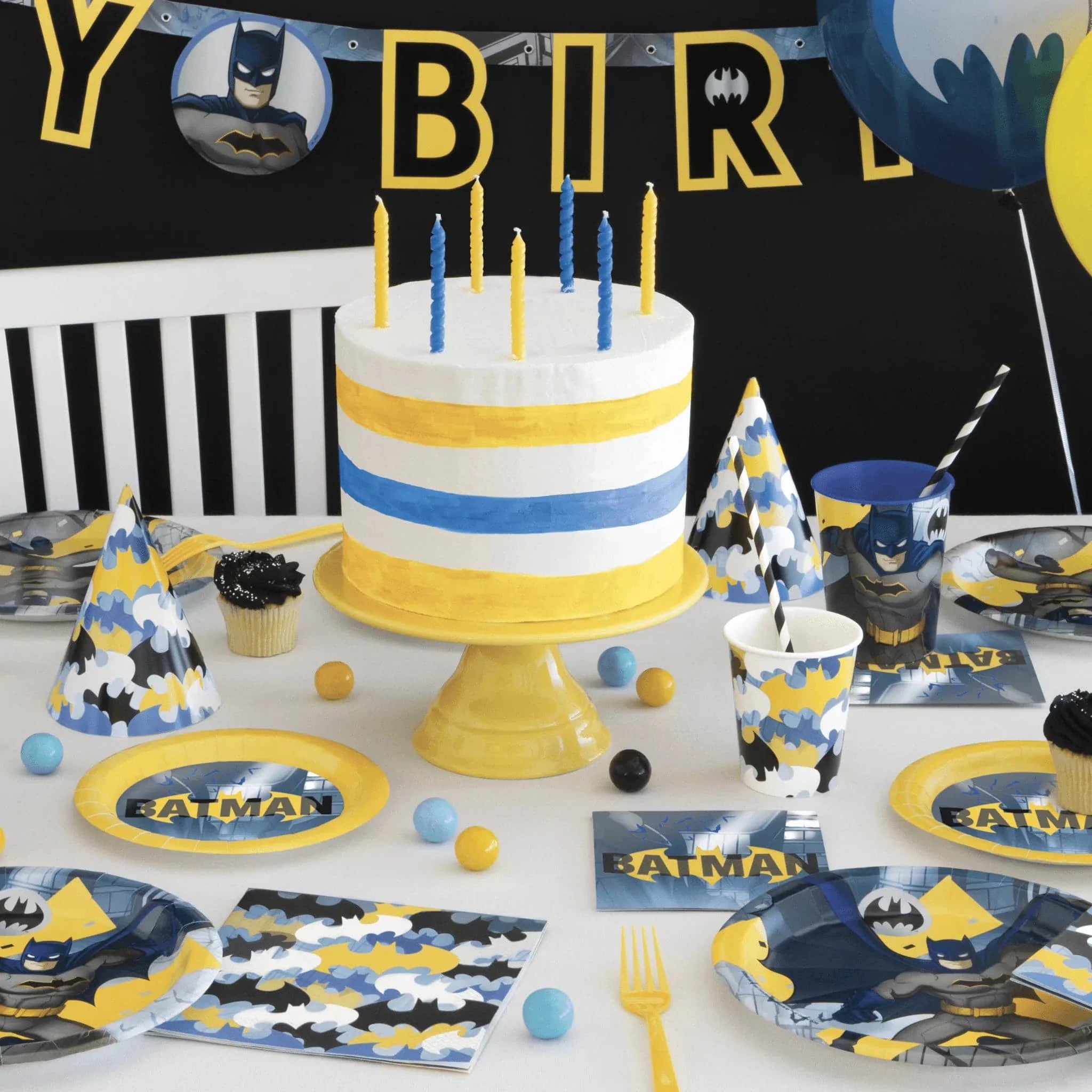 Batman Table Cover - Kids Party Craft