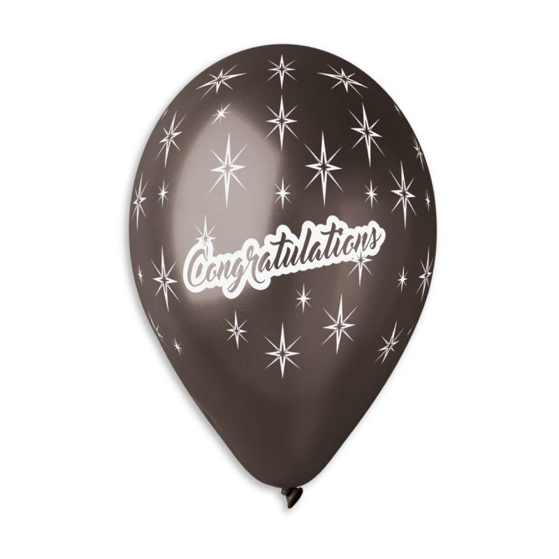 Black Congratulations Balloon - Kids Party Craft