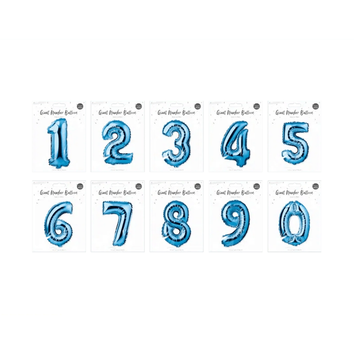 Blue Number Foil Balloon 65cm - Kids Party Craft