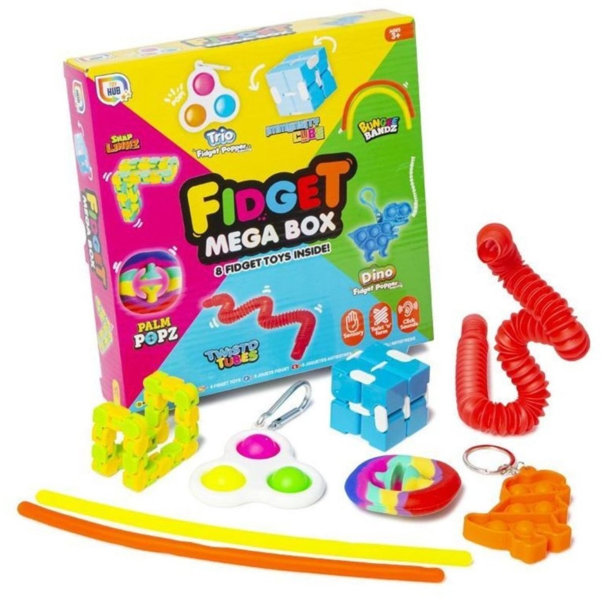 Box Set of Fidget POP-IT Anti-Stress Toys - Kids Party Craft