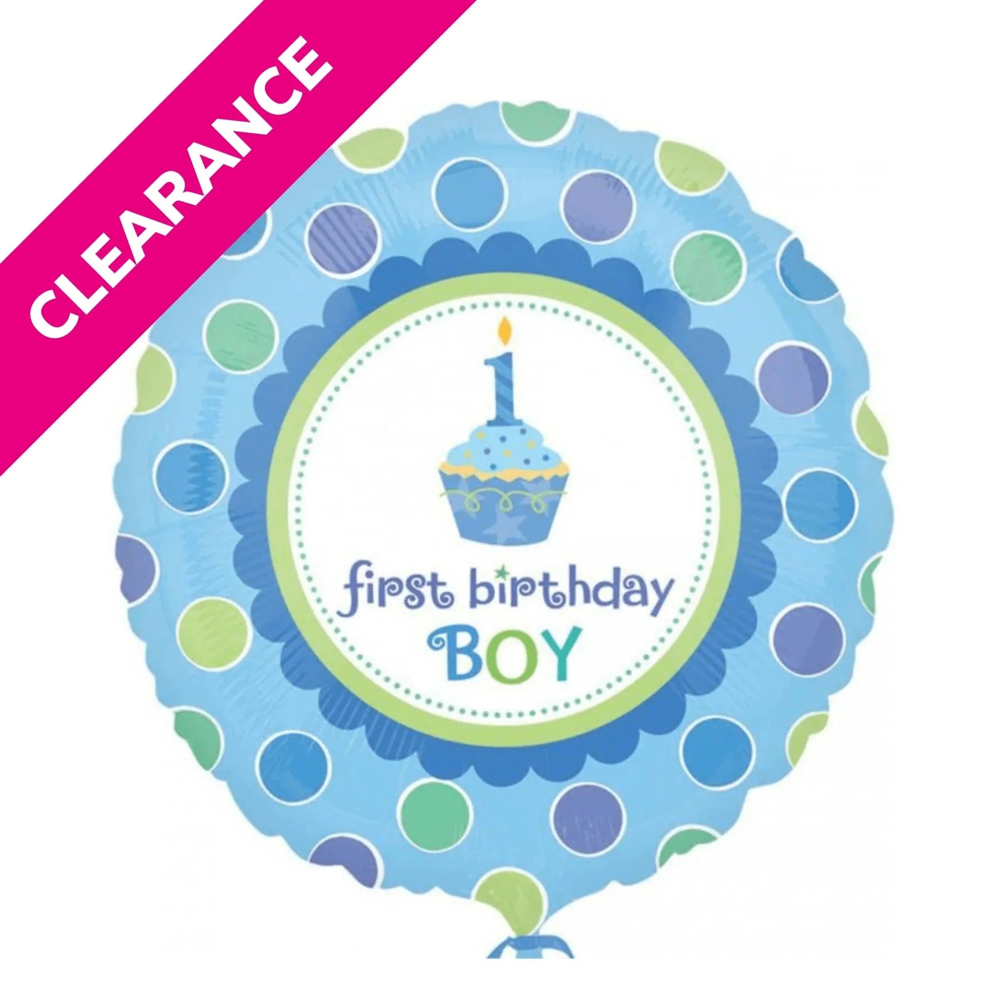 Boy's First Birthday 18" Foil Balloon - Kids Party Craft