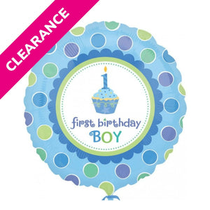 Boy's First Birthday 18" Foil Balloon - Kids Party Craft