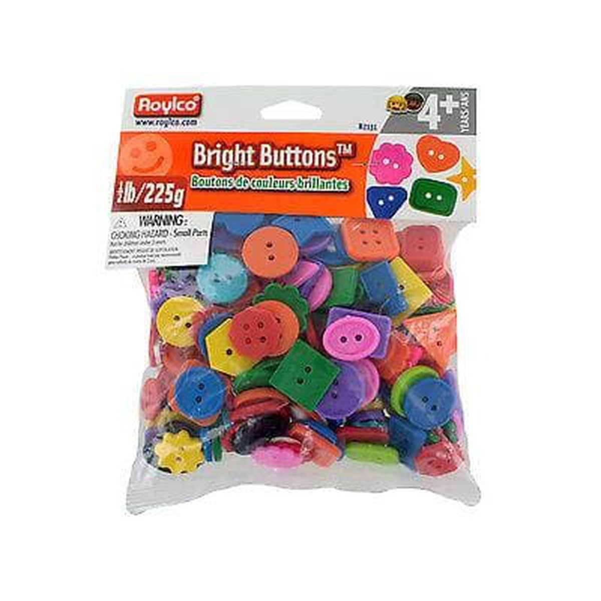 Bright Buttons, Assorted Sizes, Shapes and Colours - Kids Party Craft