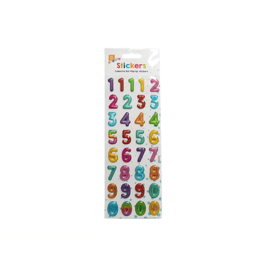 Bright Pop Up Numbers - Kids Party Craft