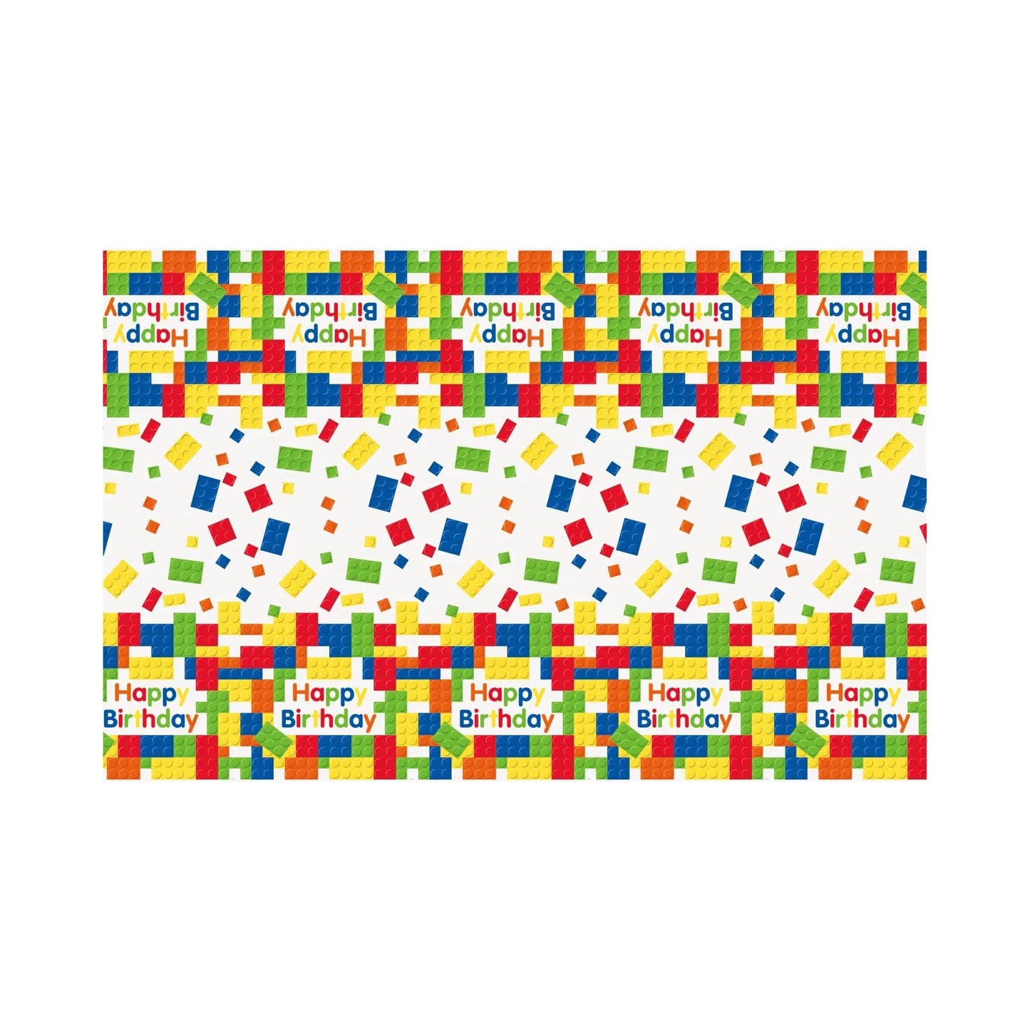 Building Blocks Table Cover - Kids Party Craft