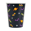 Cat & Pumpkin 9oz Paper Cups 8pc - Kids Party Craft