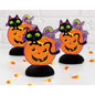 Cat & Pumpkin Mini Honeycomb Decorations 6" 3pc - Kids Party Craft
