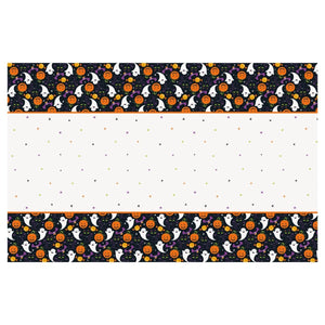 Cat & Pumpkin Rectangular Plastic Table Cover 54" x 84" - Kids Party Craft