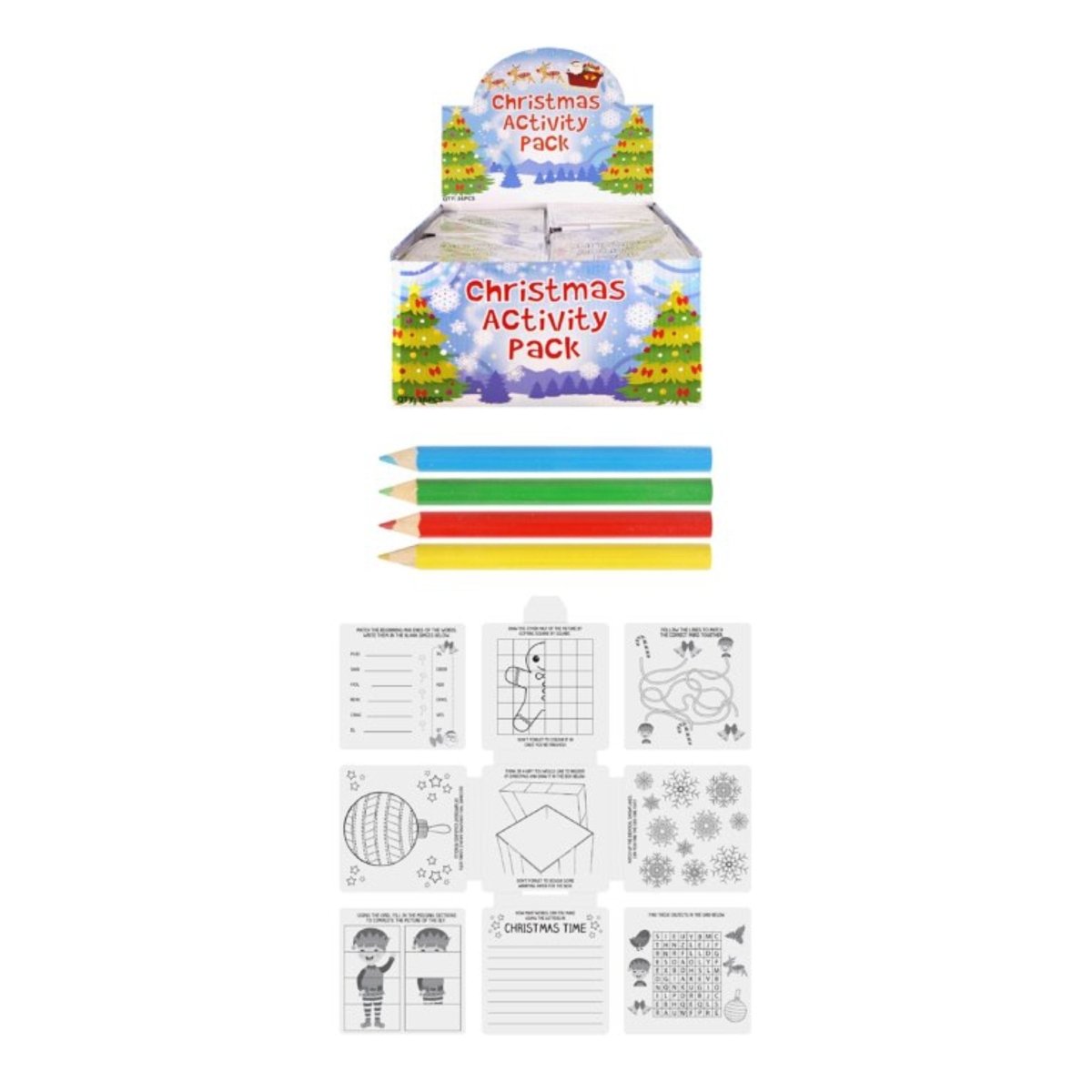 Children's Christmas Activity Pack - Kids Party Craft