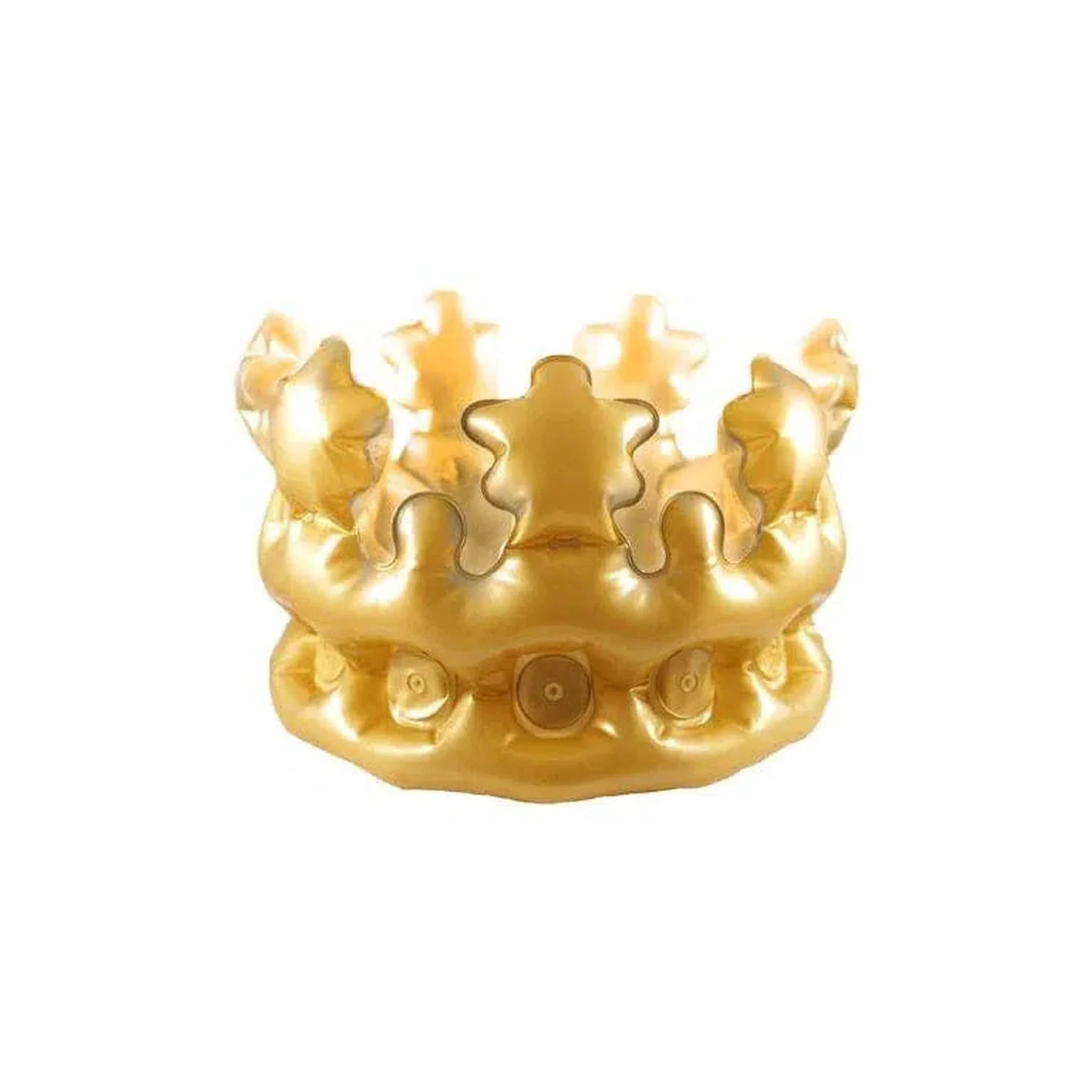 Children's Inflatable Gold Crown (30cm) - Kids Party Craft