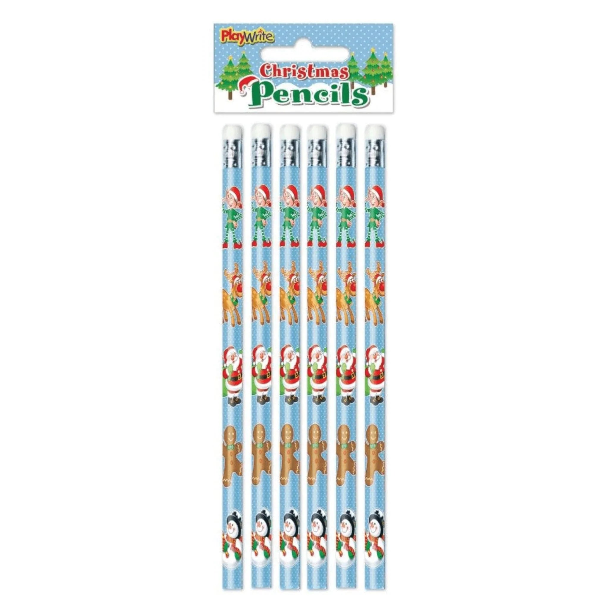 Christmas 6pc Pencil Set - Kids Party Craft