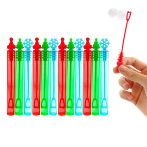 Christmas Bubble Tubes 12pcs - Kids Party Craft