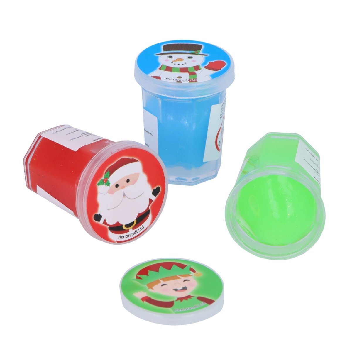 Christmas Mini Slime Tubs 6 Pack - Kids Party Craft