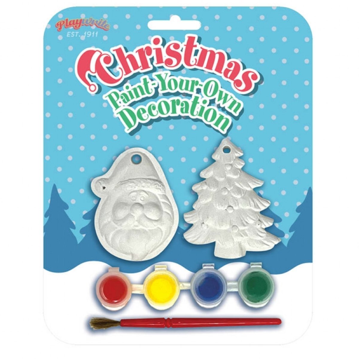 Christmas Paint Your Own Plaster Decorations - Kids Party Craft