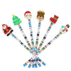 Christmas Pencils with Eraser Toppers - Kids Party Craft