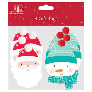 Christmas Pom Pom Gift Tags - Kids Party Craft