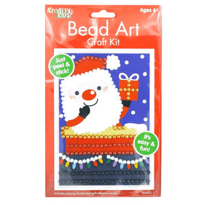 Christmas Santa Bead Art Craft Kit - Kids Party Craft