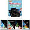 Christmas Scratch Art 4 sheets 19.5x15cm - Kids Party Craft