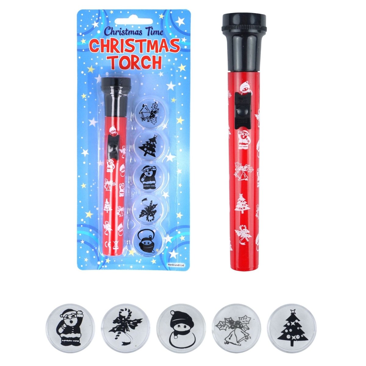 Christmas Torch with 5 Image Covers - Kids Party Craft
