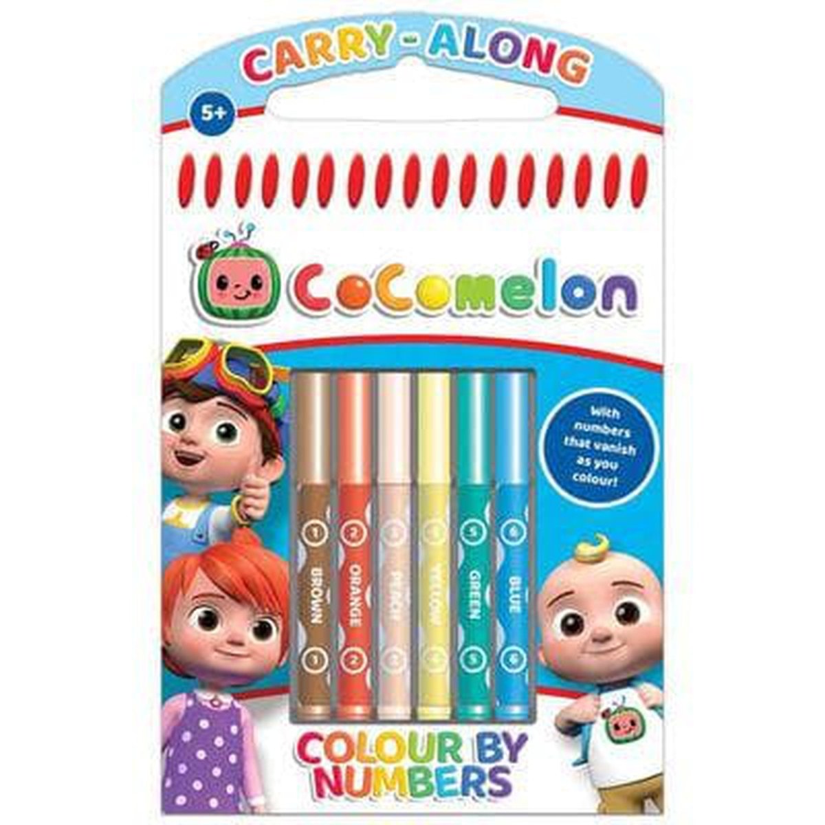 Cocomelon Colour by Numbers - Kids Party Craft