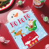 Colorful Santa Rectangular Plastic Table Cover 54