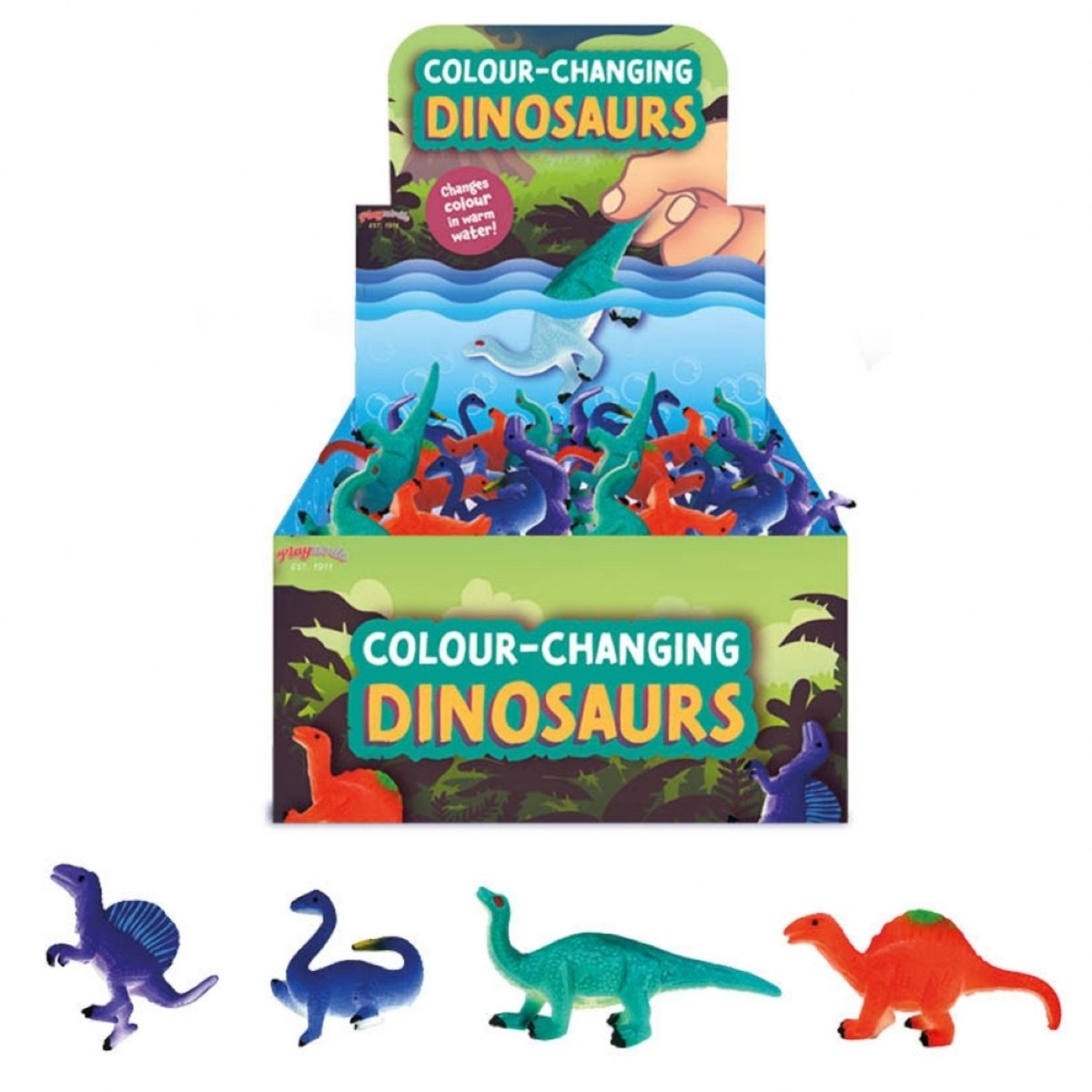 Colour Changing Dinosaurs 8cm - Kids Party Craft