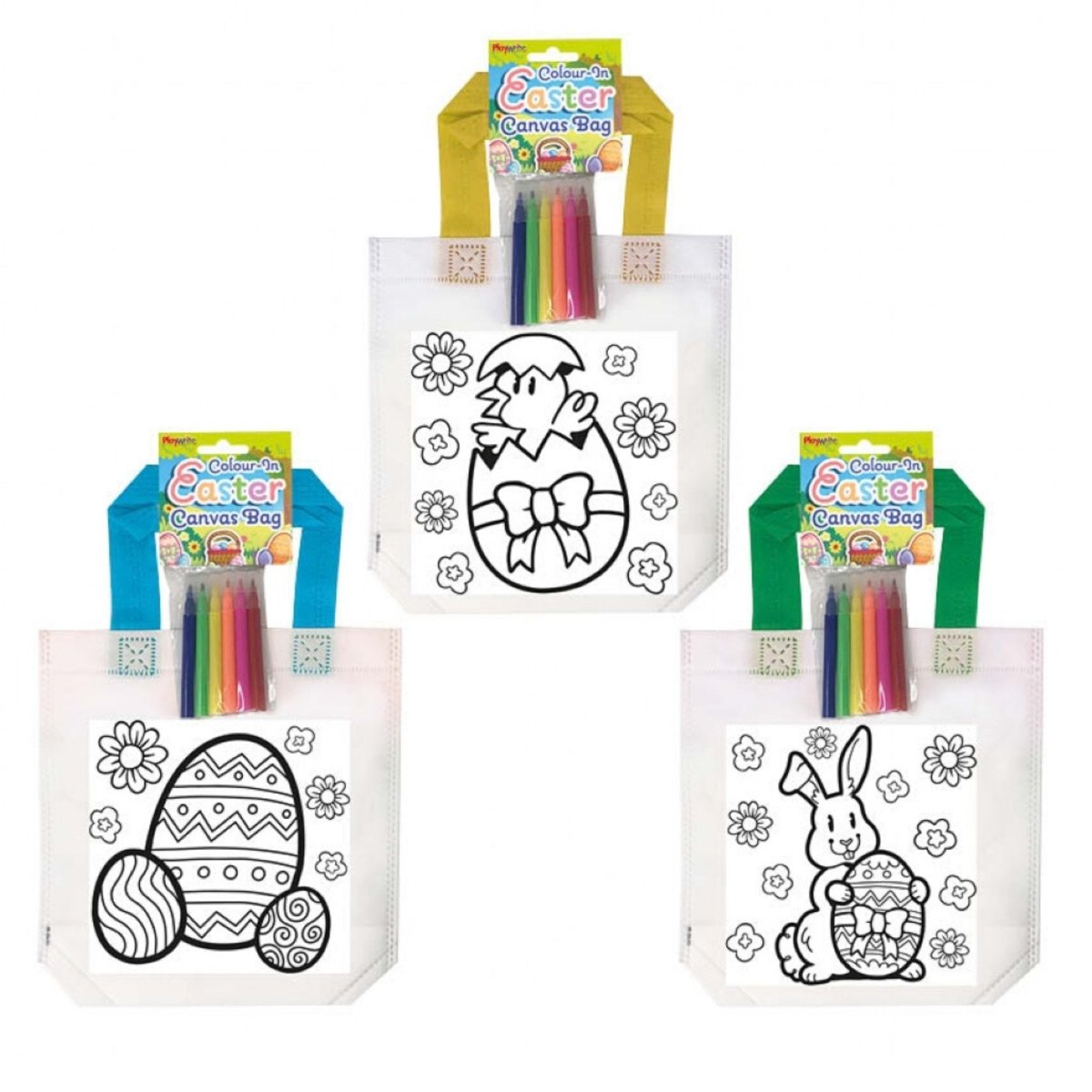 Colour In Easter Bag 25x20cm - Kids Party Craft