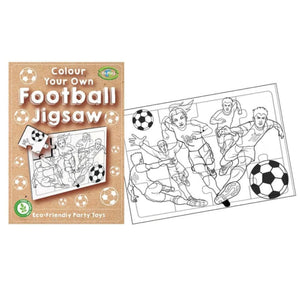 Colour Your Own Football Jigsaw - Kids Party Craft