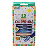 Coloured Oil Pastels 12 Pack - Kids Party Craft