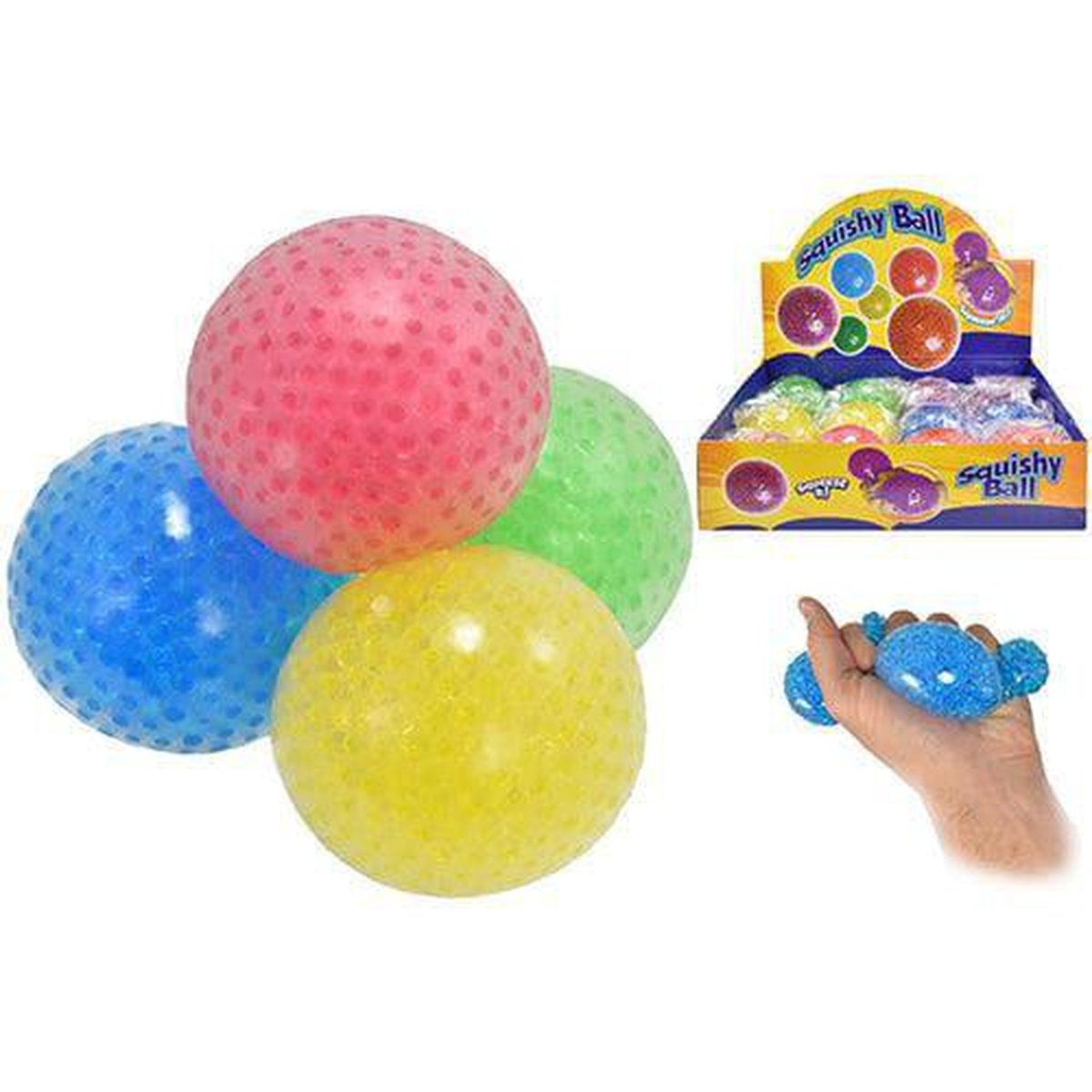 Coloured Squishy Ball 7cm - Kids Party Craft