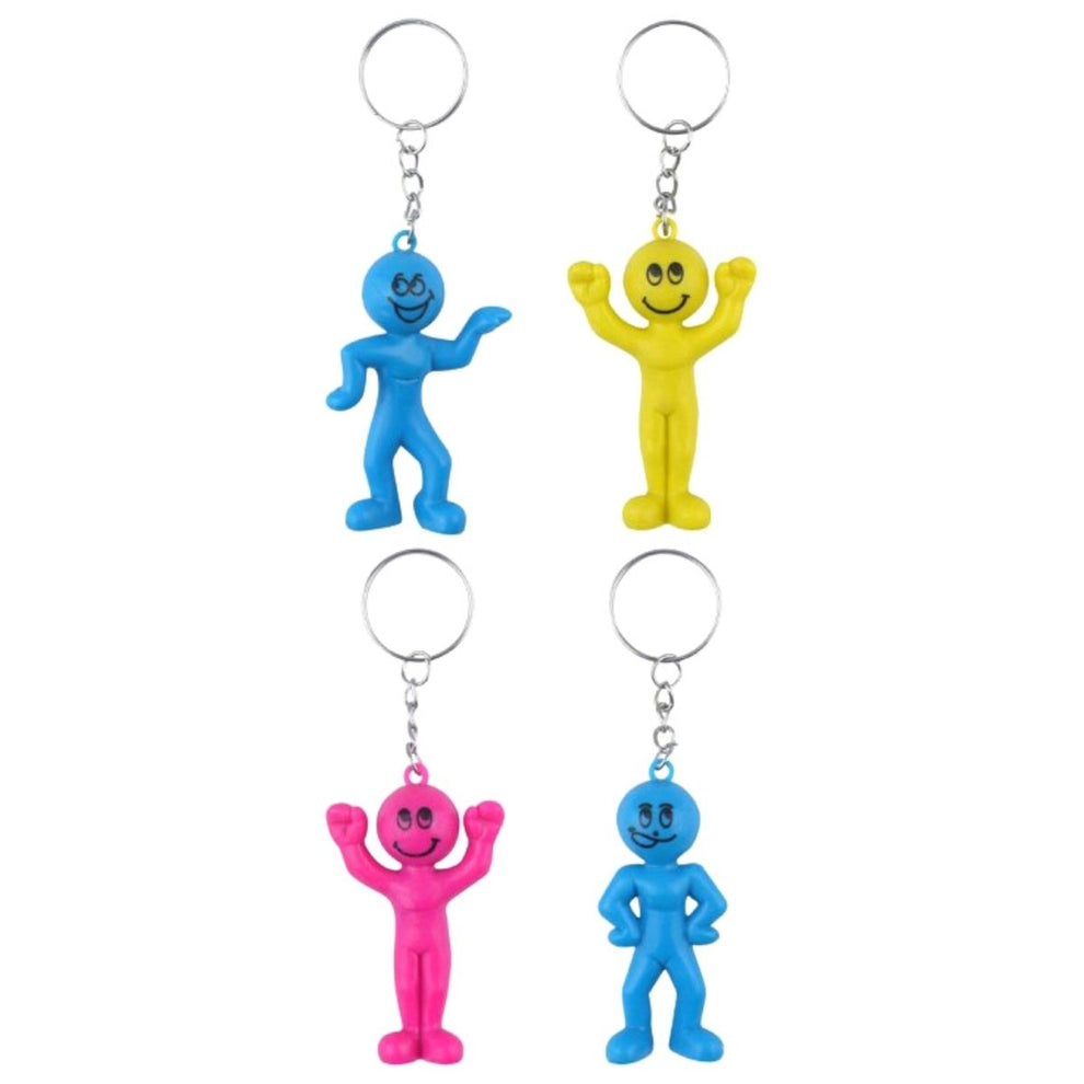 Colourful Smiling People Keychain - Kids Party Craft | Kids Party Craft