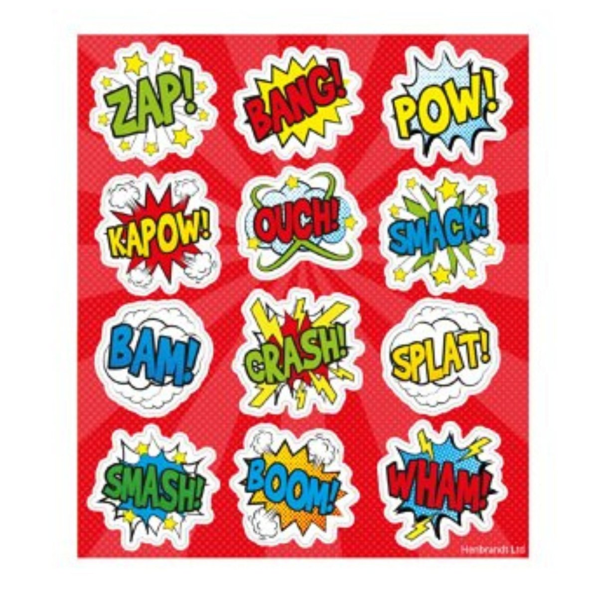 Comic Sticker Sheet - Kids Party Craft