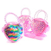 Cute Furry Sequin Heart Bag - Kids Party Craft