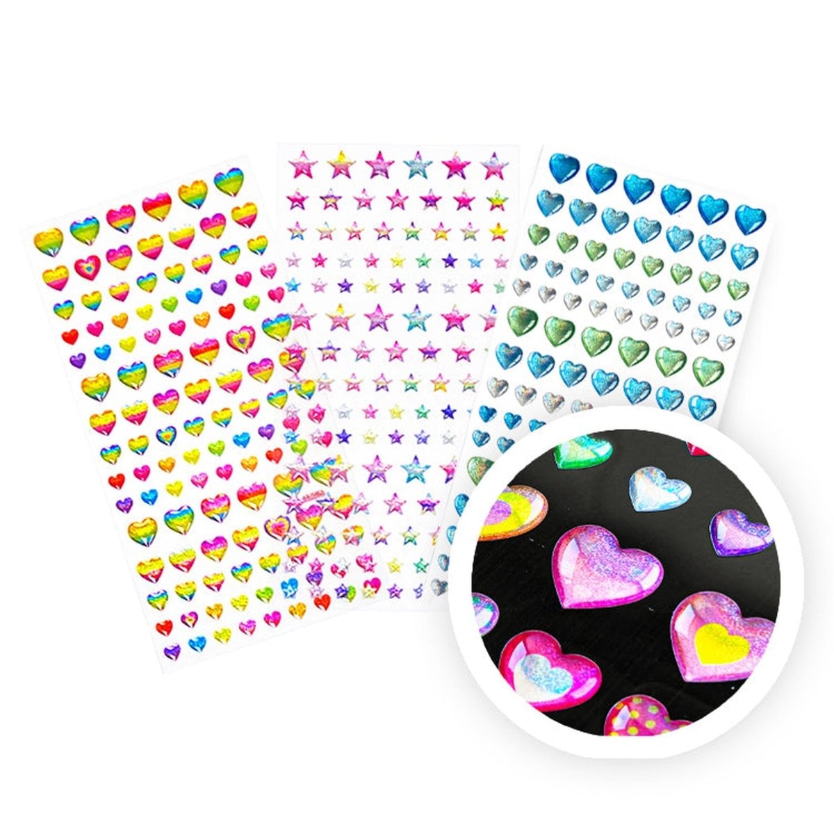 Stackable Stickers Dazzling 3D Sticker Pack - Kids Party Craft | Kids Party Craft
