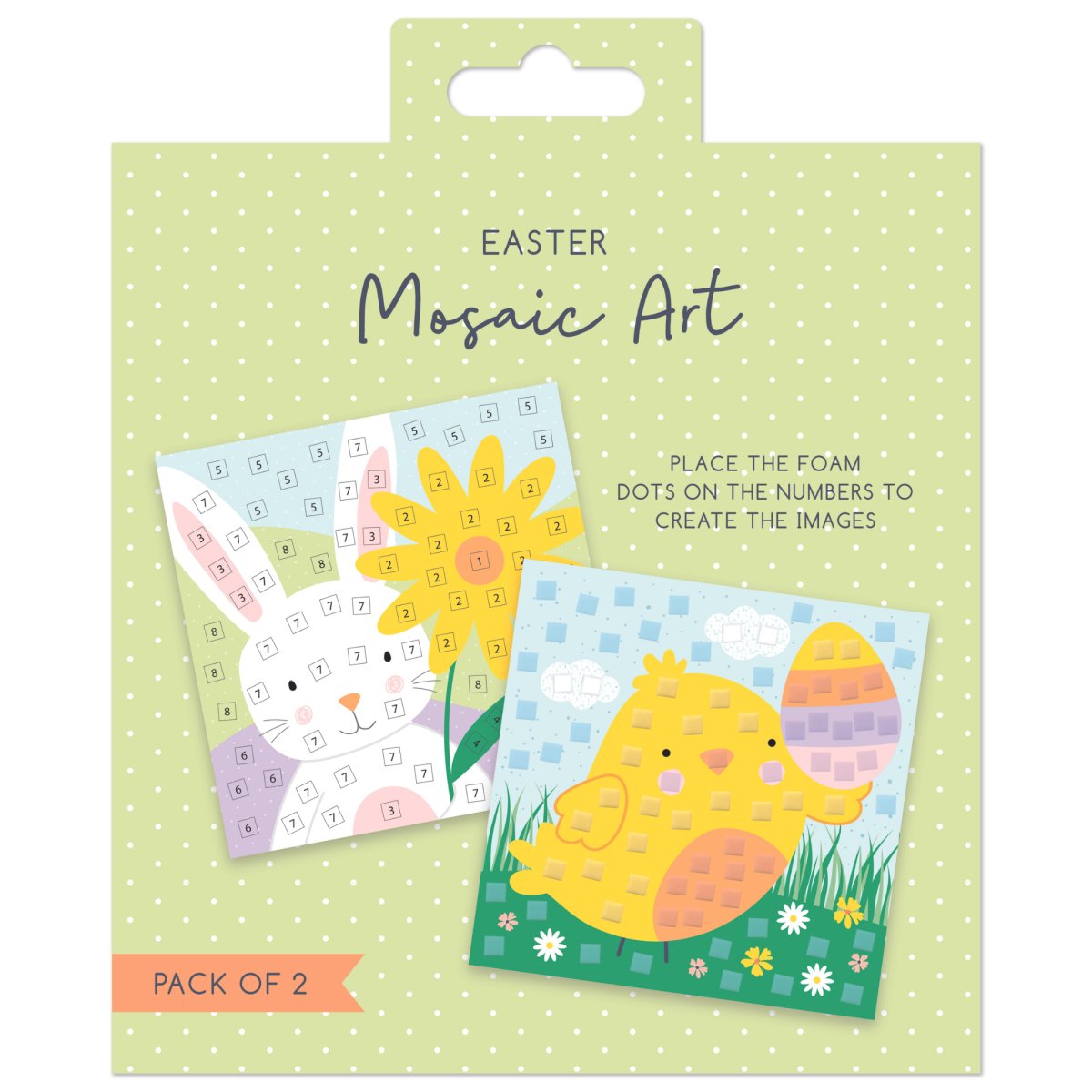 Decorate Your Own Easter Mosaic Picture 2 Pack - Kids Party Craft