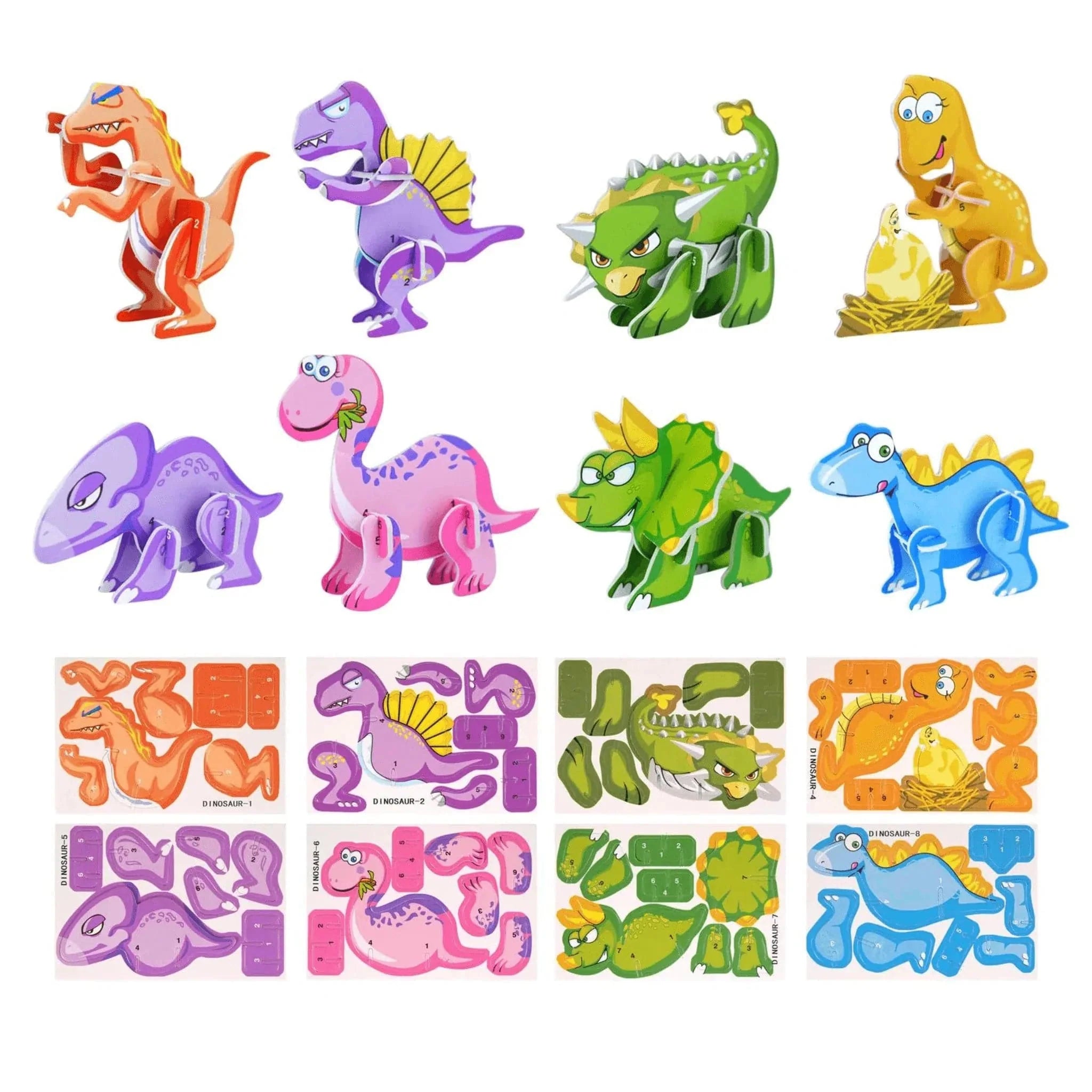 Dinosaur 3D Puzzle - Kids Party Craft