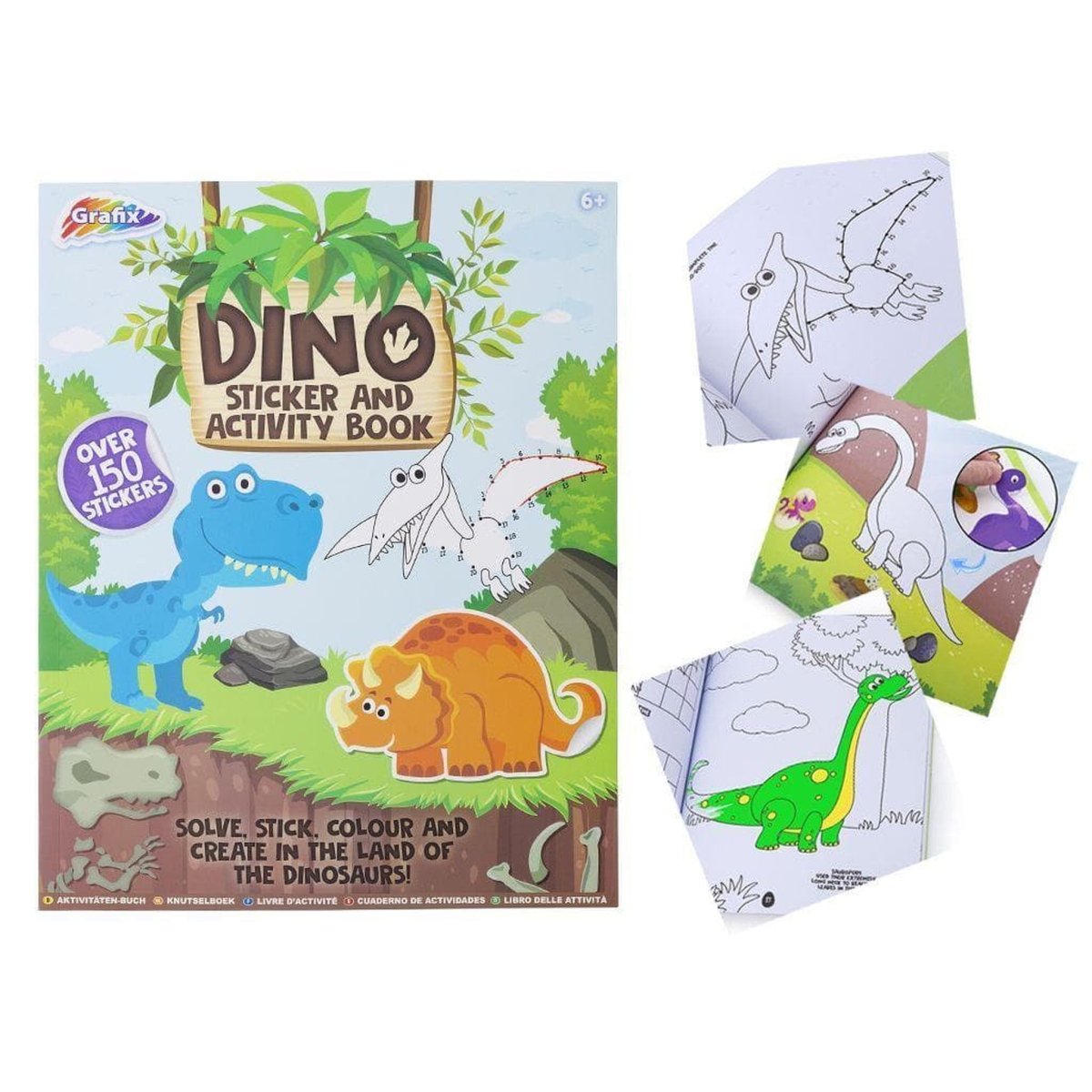 Dinosaur Activity & Sticker Book - Kids Party Craft